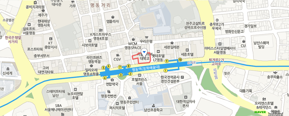 서울영업부 지도